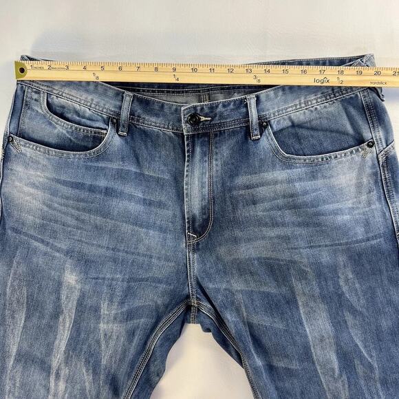 Sean John Jeans Mens 40x32 Blue Mercer Slim Straight Fit Casual - Picture 6 of 7